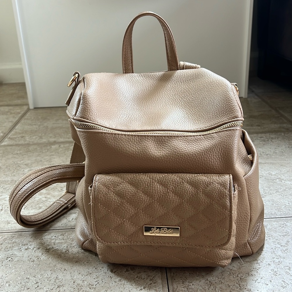 Luli Bebe Petit Monaco diaper bag in Latte